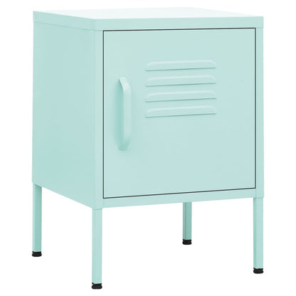 vidaXL Table de chevet Vert menthe 35x35x51 cm Acier