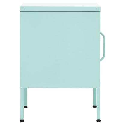 vidaXL Table de chevet Vert menthe 35x35x51 cm Acier