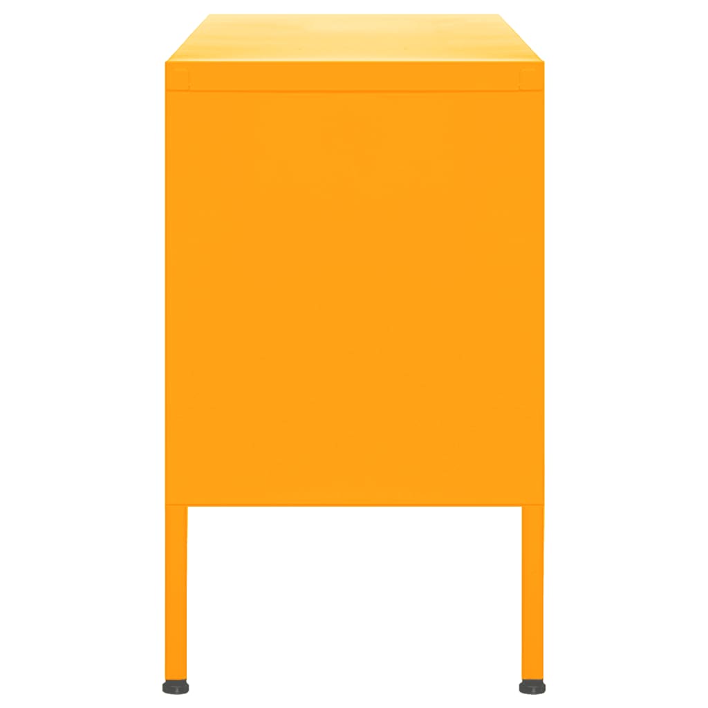 Meuble TV vidaXL Jaune moutarde 105x35x50 cm Acier