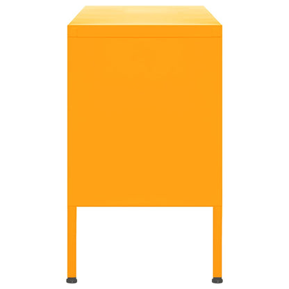 Meuble TV vidaXL Jaune moutarde 105x35x50 cm Acier