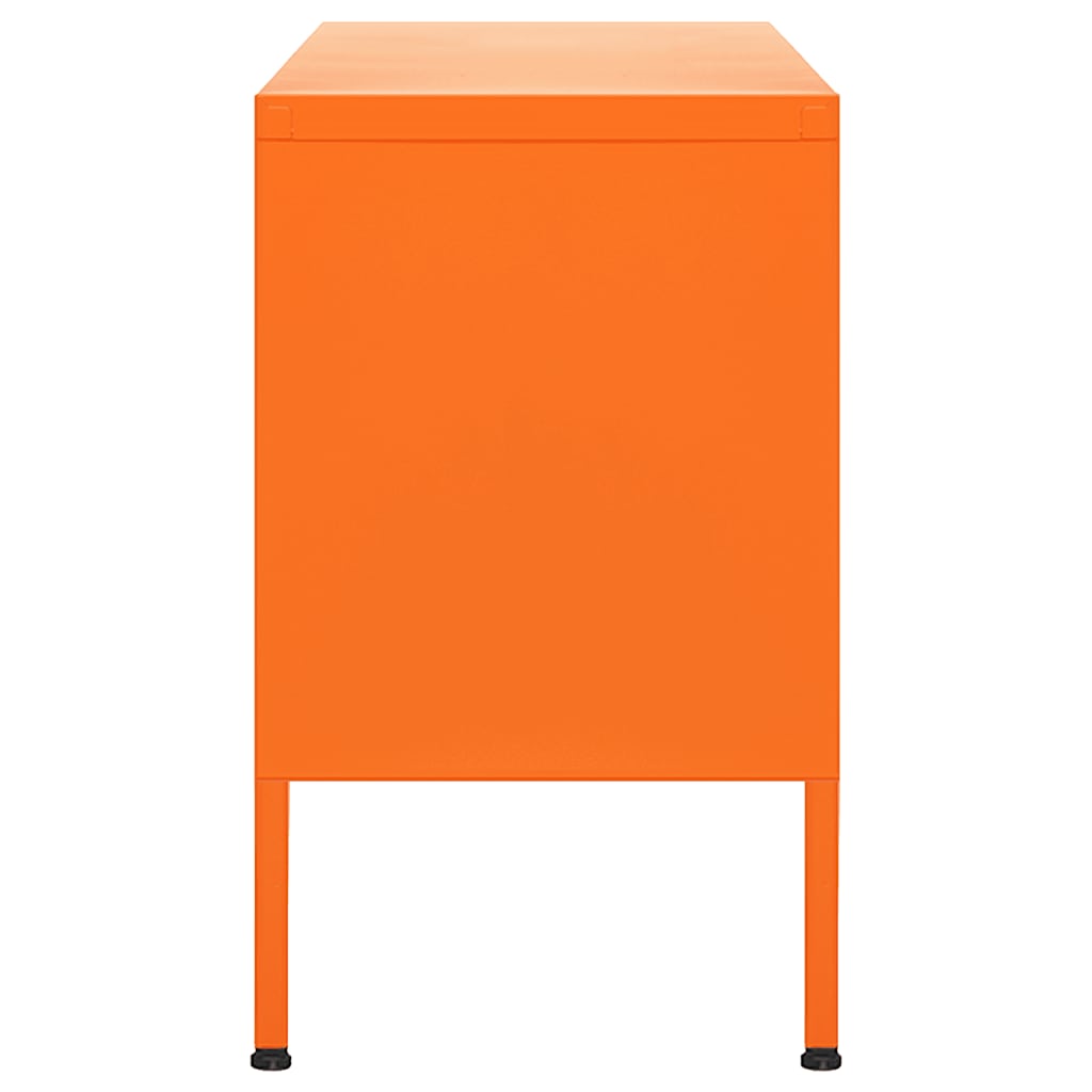 vidaXL Meuble TV Orange 105x35x50 cm Acier