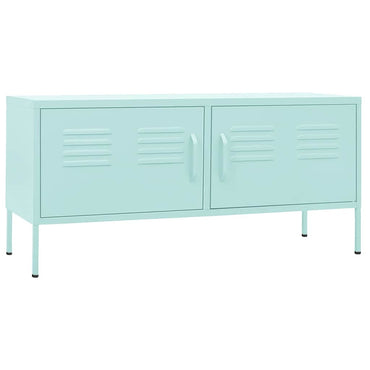 Meuble TV vidaXL vert menthe 105x35x50 cm acier