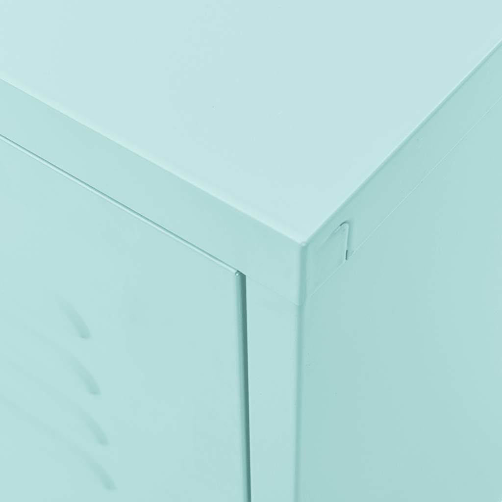 Meuble TV vidaXL vert menthe 105x35x50 cm acier