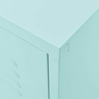 Meuble TV vidaXL vert menthe 105x35x50 cm acier