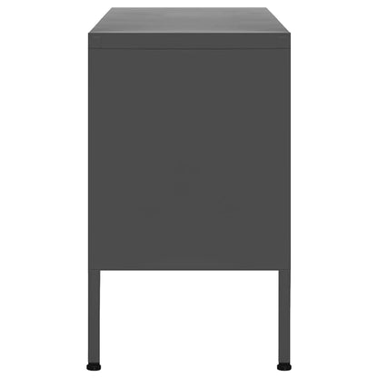 vidaXL TV-Schrank Anthrazit 105x35x50 cm Stahl