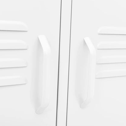 vidaXL TV-Schrank Weiß 105x35x50 cm Stahl