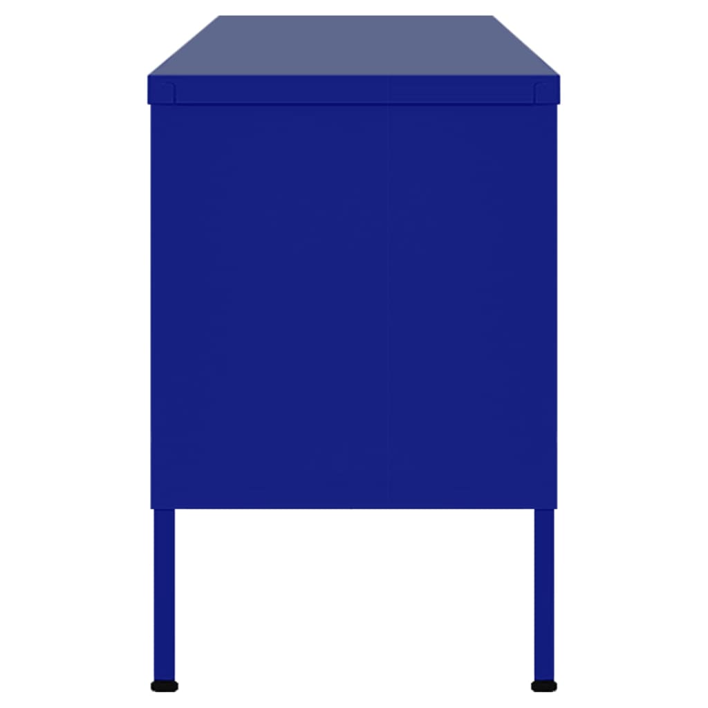 vidaXL TV-Schrank Marineblau 105x35x50 cm Stahl