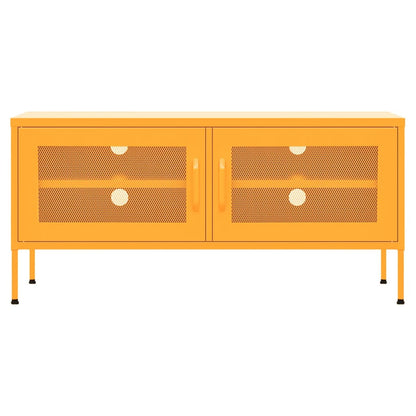 vidaXL TV-Schrank Senfgelb 105x35x50 cm Stahl