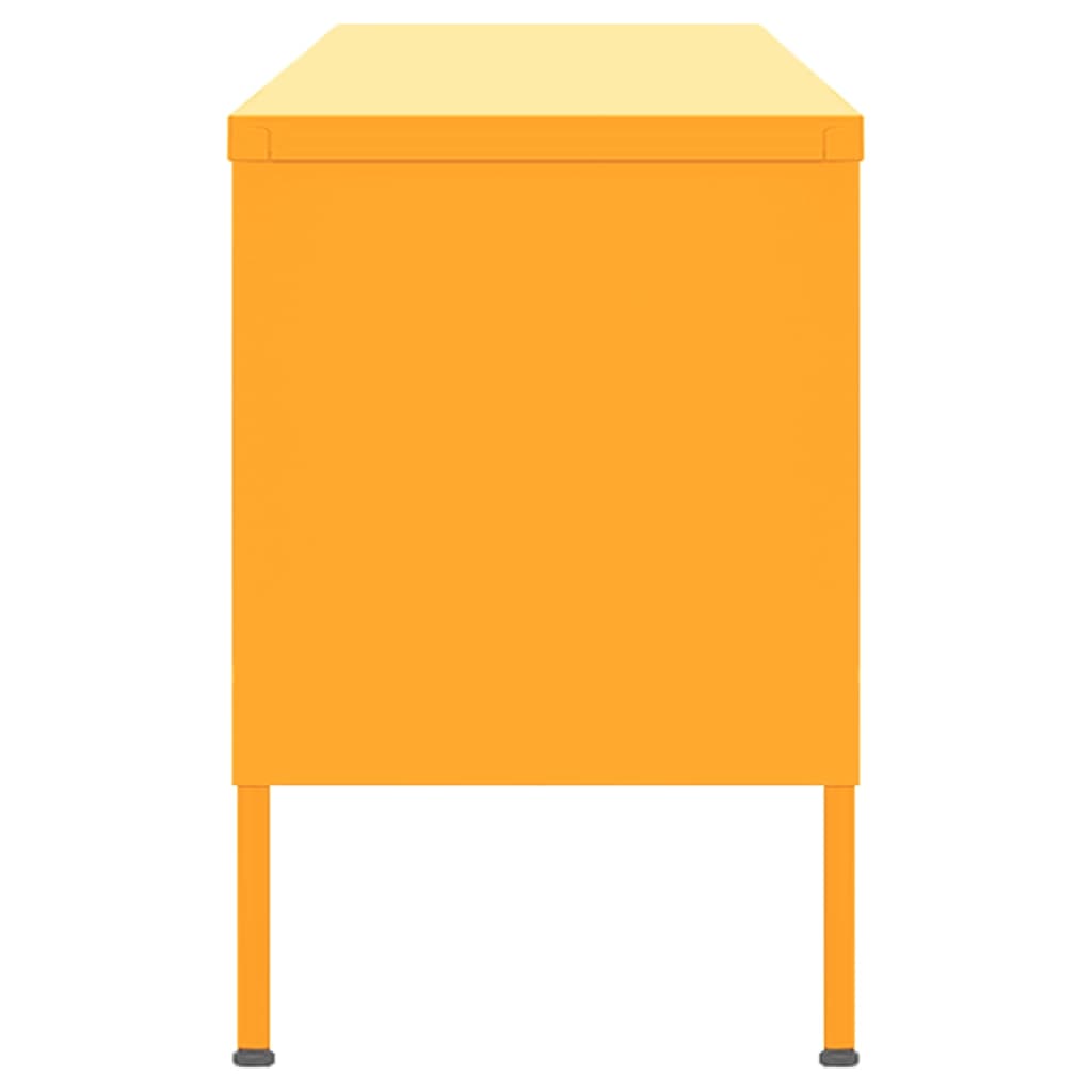 vidaXL TV-Schrank Senfgelb 105x35x50 cm Stahl