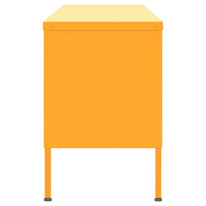 vidaXL TV-Schrank Senfgelb 105x35x50 cm Stahl