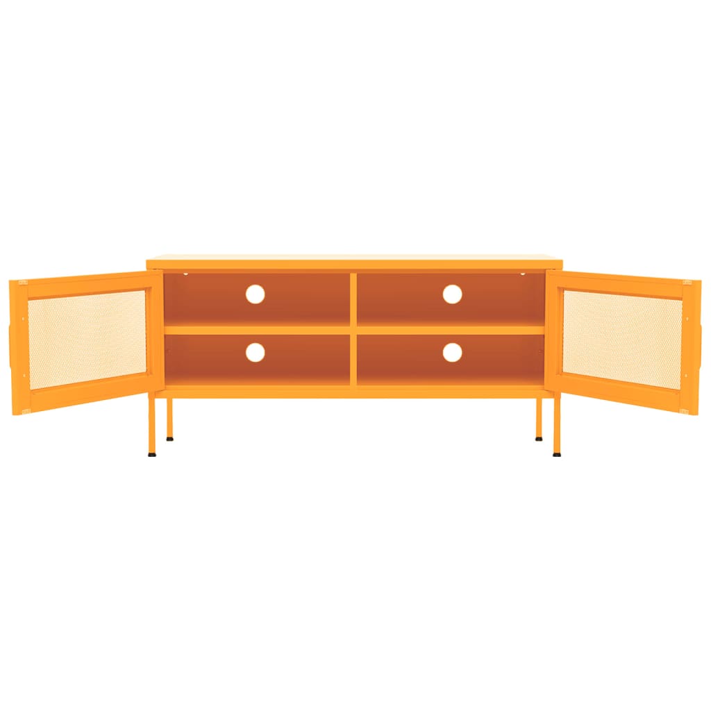 vidaXL TV-Schrank Senfgelb 105x35x50 cm Stahl