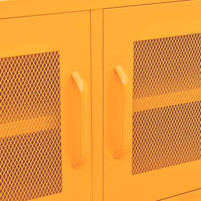 vidaXL TV-Schrank Senfgelb 105x35x50 cm Stahl