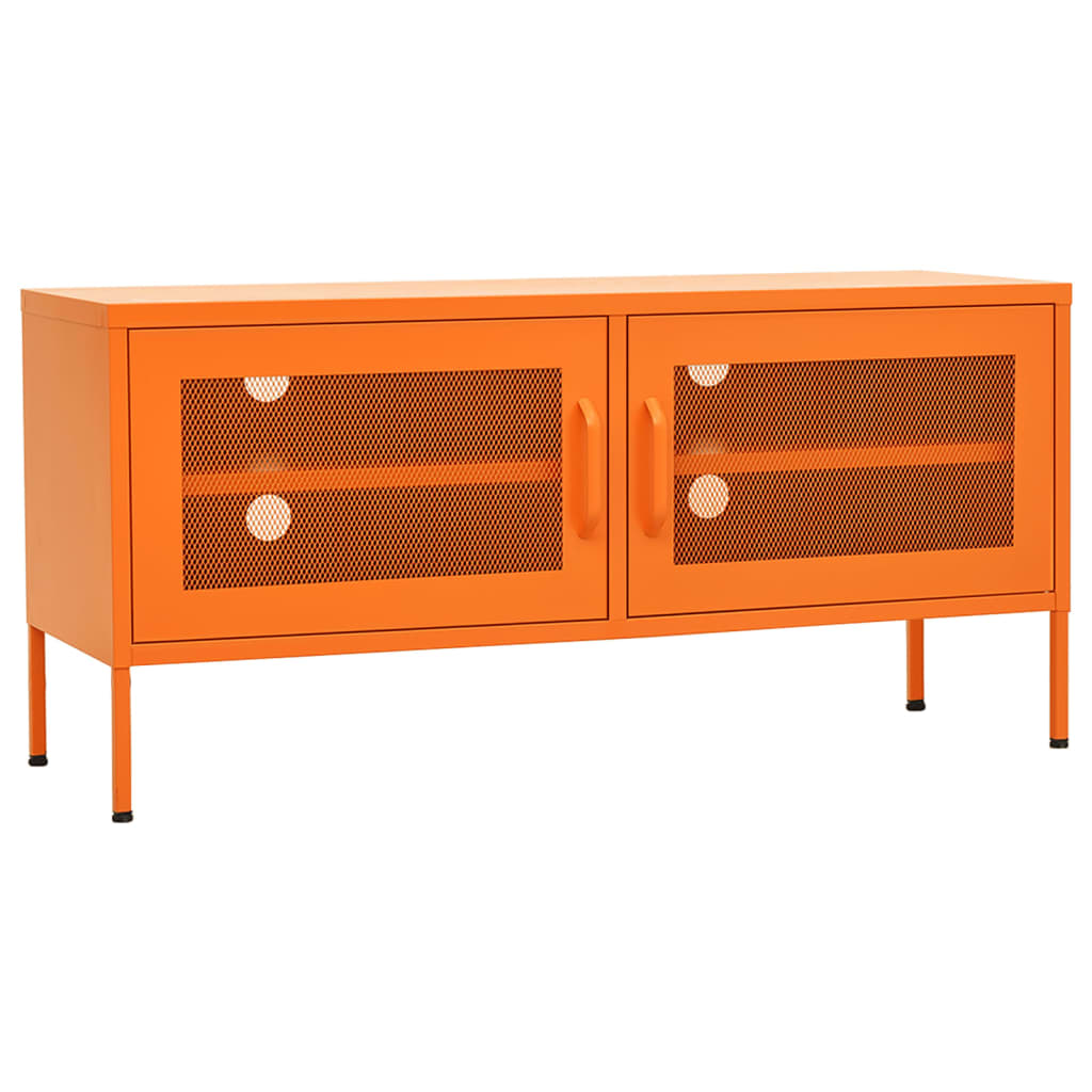 vidaXL TV-Schrank Orange 105x35x50 cm Stahl