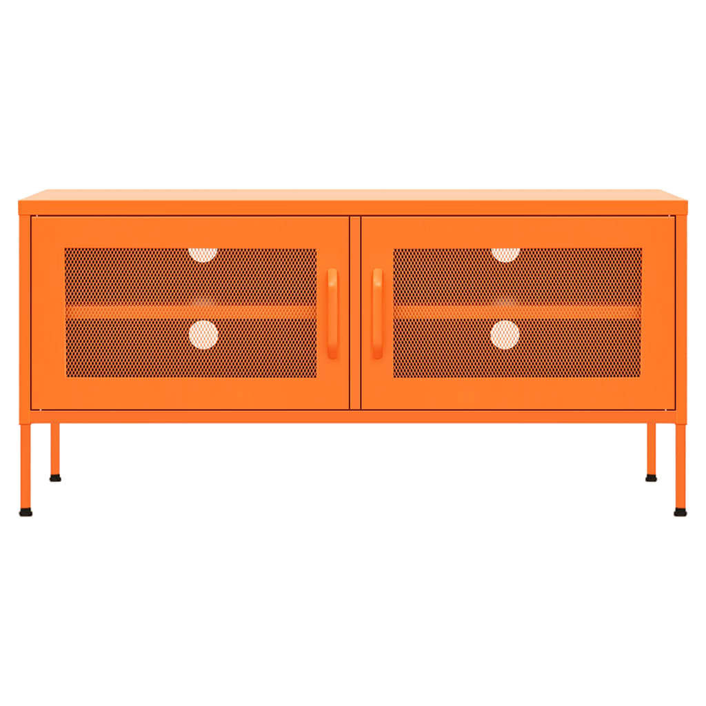 vidaXL TV-Schrank Orange 105x35x50 cm Stahl