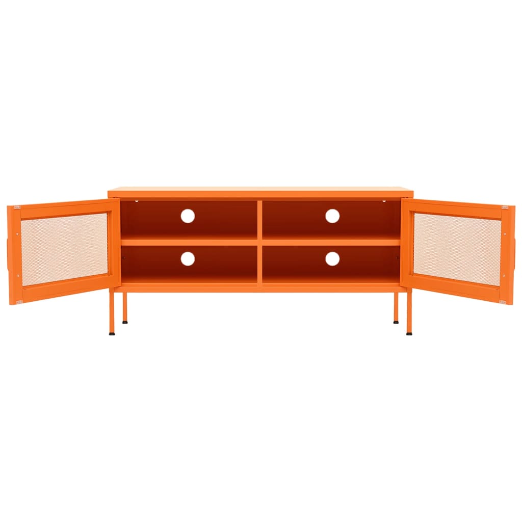 vidaXL TV-Schrank Orange 105x35x50 cm Stahl