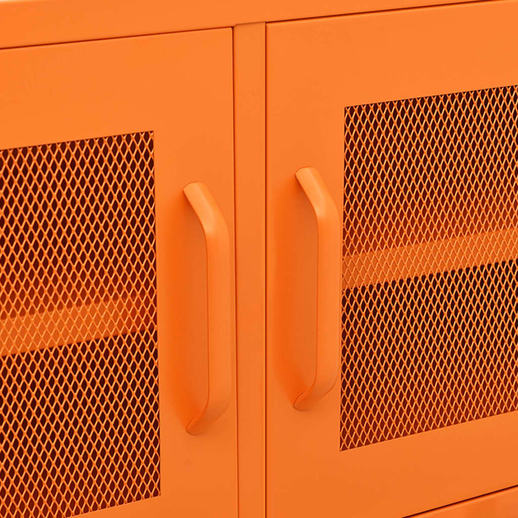 vidaXL TV-Schrank Orange 105x35x50 cm Stahl