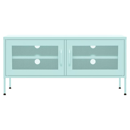 vidaXL Meuble TV Vert Menthe 105x35x50 cm Acier