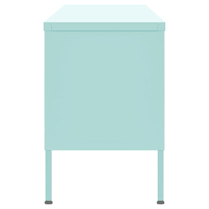 vidaXL Meuble TV Vert Menthe 105x35x50 cm Acier