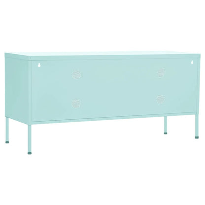 vidaXL Meuble TV Vert Menthe 105x35x50 cm Acier
