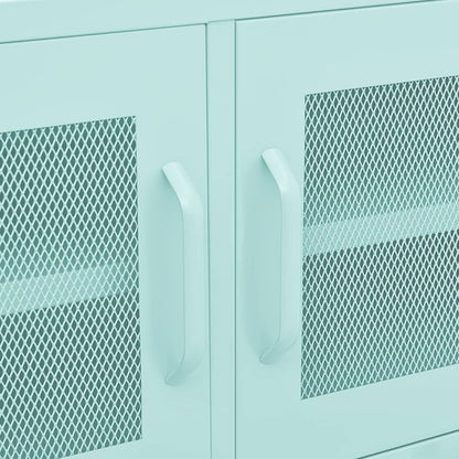 vidaXL Meuble TV Vert Menthe 105x35x50 cm Acier