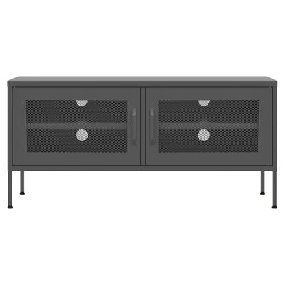 vidaXL TV-Schrank Anthrazit 105x35x50 cm Stahl