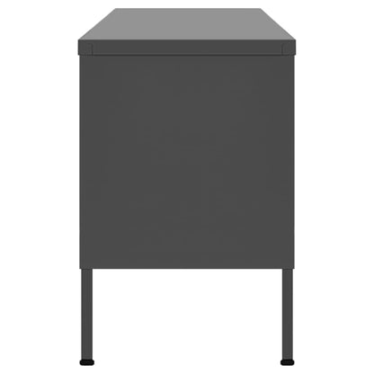 vidaXL TV-Schrank Anthrazit 105x35x50 cm Stahl