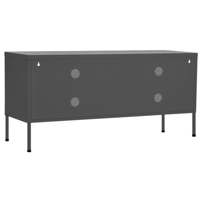 vidaXL TV-Schrank Anthrazit 105x35x50 cm Stahl