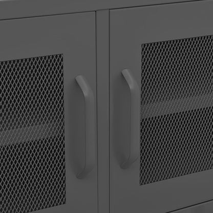 vidaXL TV-Schrank Anthrazit 105x35x50 cm Stahl