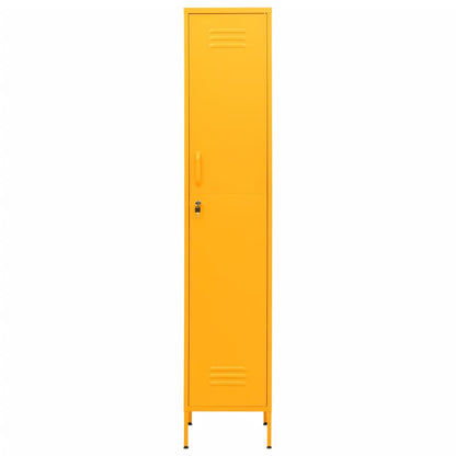vidaXL Schließfachschrank Senfgelb 35x46x180 cm Stahl
