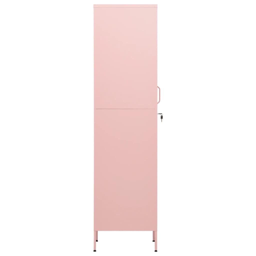 vidaXL Schließfachschrank Rosa 35x46x180 cm Stahl