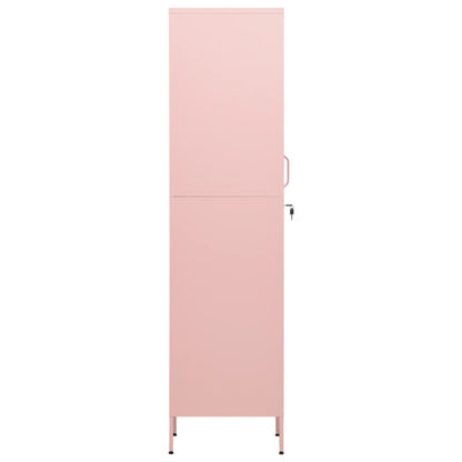 vidaXL Schließfachschrank Rosa 35x46x180 cm Stahl