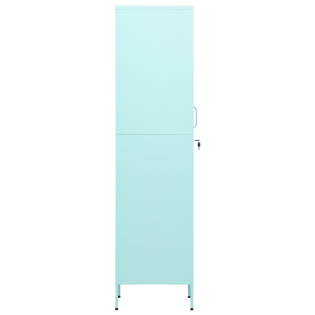 vidaXL Schließfachschrank Minzgrün 35x46x180 cm Stahl