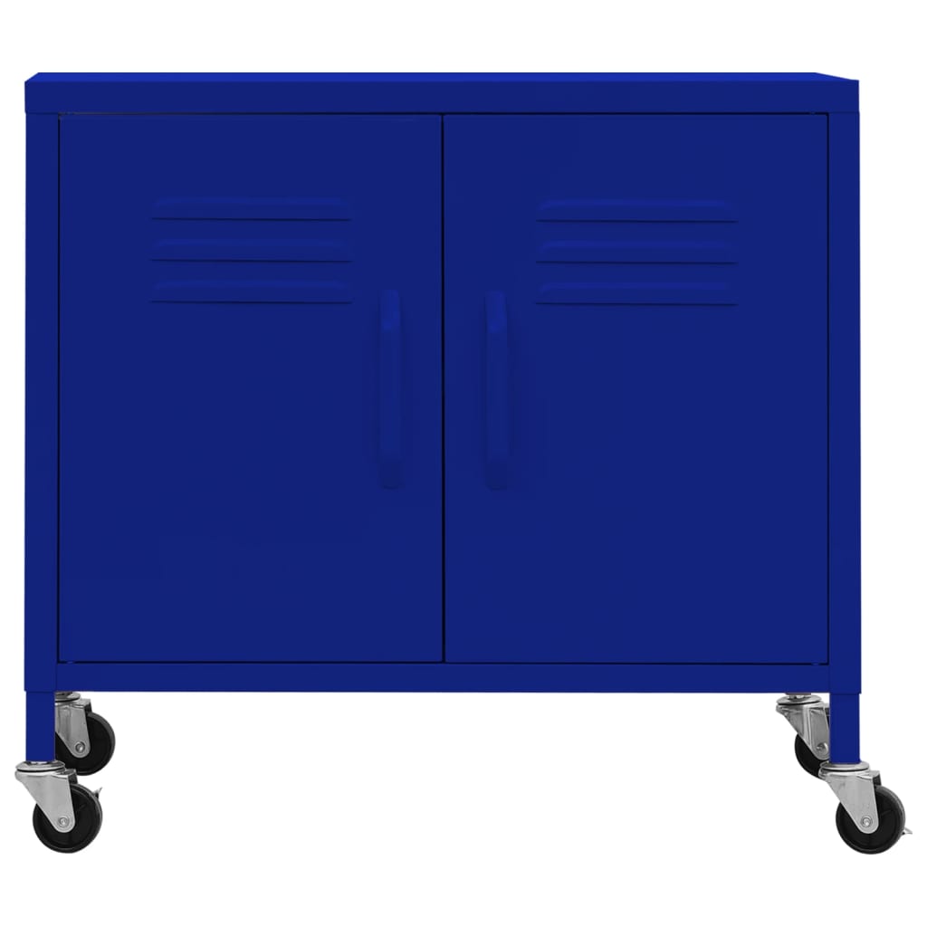 vidaXL Lagerschrank Marineblau 60x35x56 cm Stahl