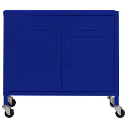 vidaXL Lagerschrank Marineblau 60x35x56 cm Stahl