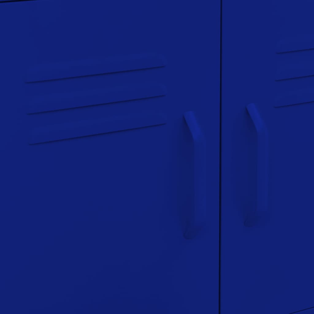 vidaXL Lagerschrank Marineblau 60x35x56 cm Stahl