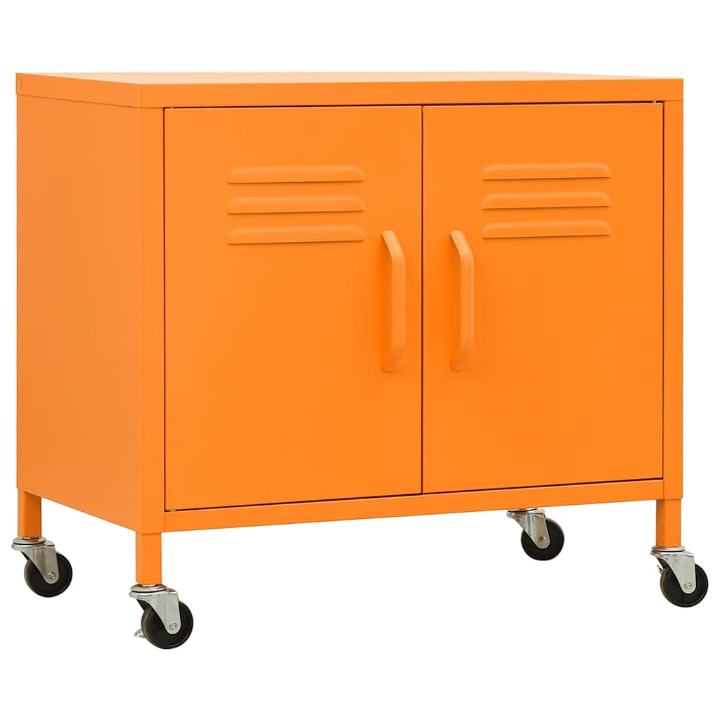 Lagerschrank Orange 60x35x56 cm Stahl