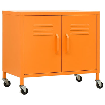vidaXL Lagerschrank Orange 60x35x56 cm Stahl
