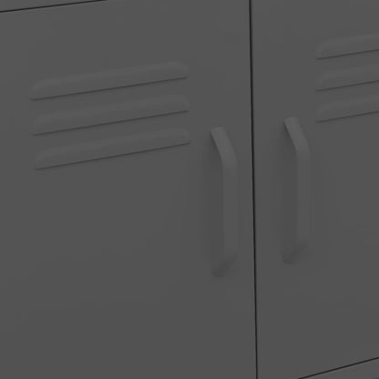 vidaXL Lagerschrank Anthrazit 60x35x56 cm Stahl