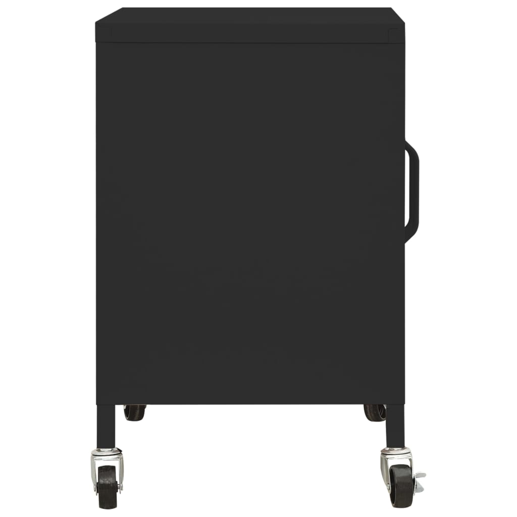 vidaXL Lagerschrank Schwarz 60x35x56 cm Stahl