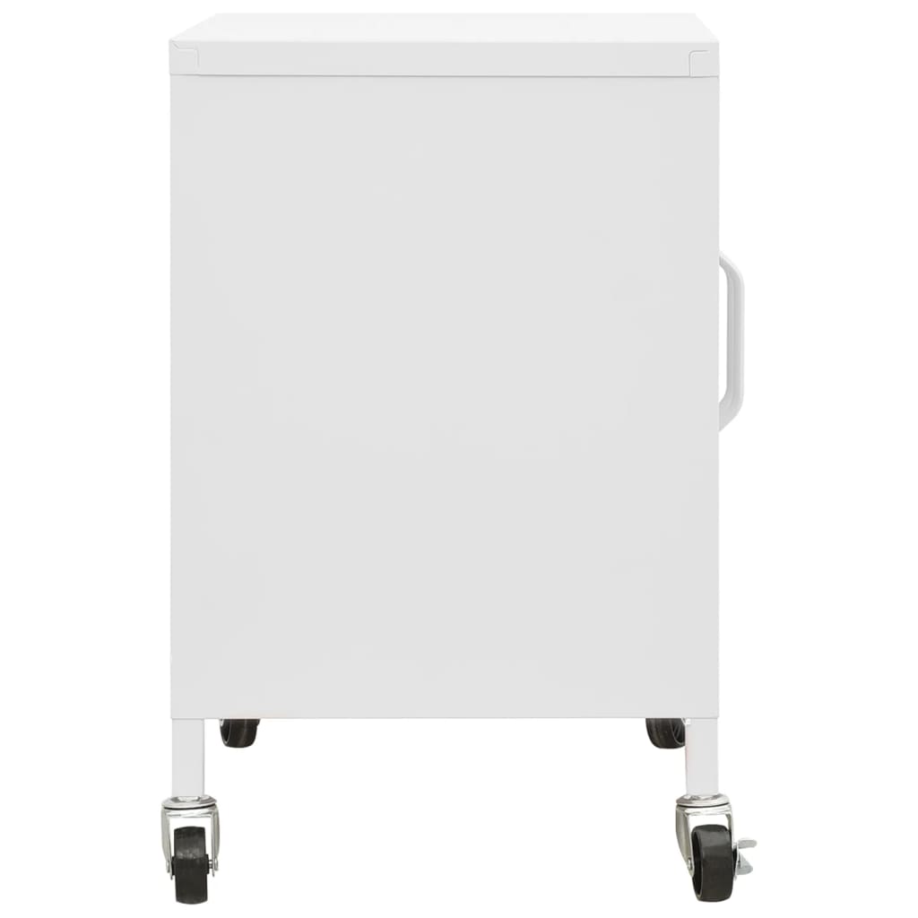 vidaXL Lagerschrank Weiß 60x35x56 cm Stahl