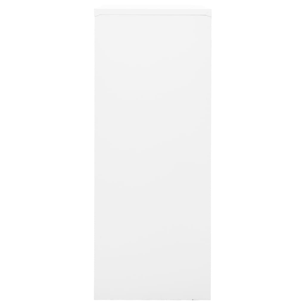 vidaXL Büroschrank Weiß 90x40x102 cm Stahl