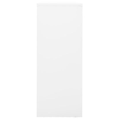 vidaXL Büroschrank Weiß 90x40x102 cm Stahl