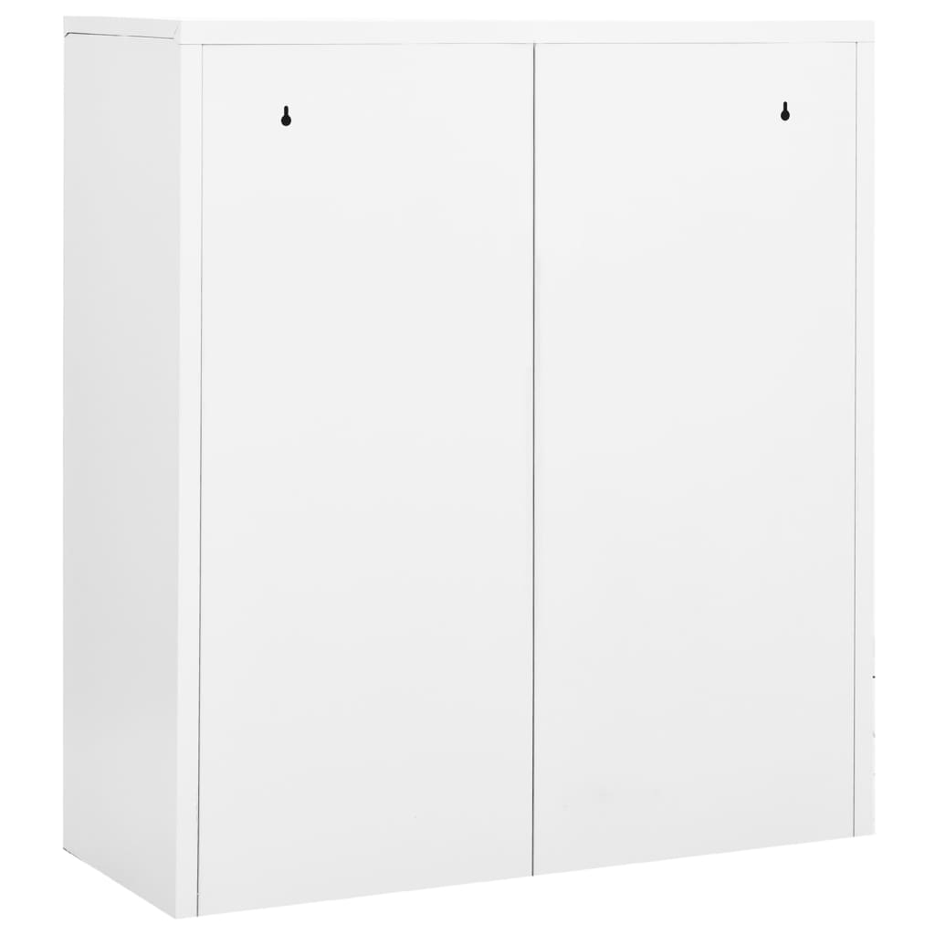 vidaXL Büroschrank Weiß 90x40x102 cm Stahl