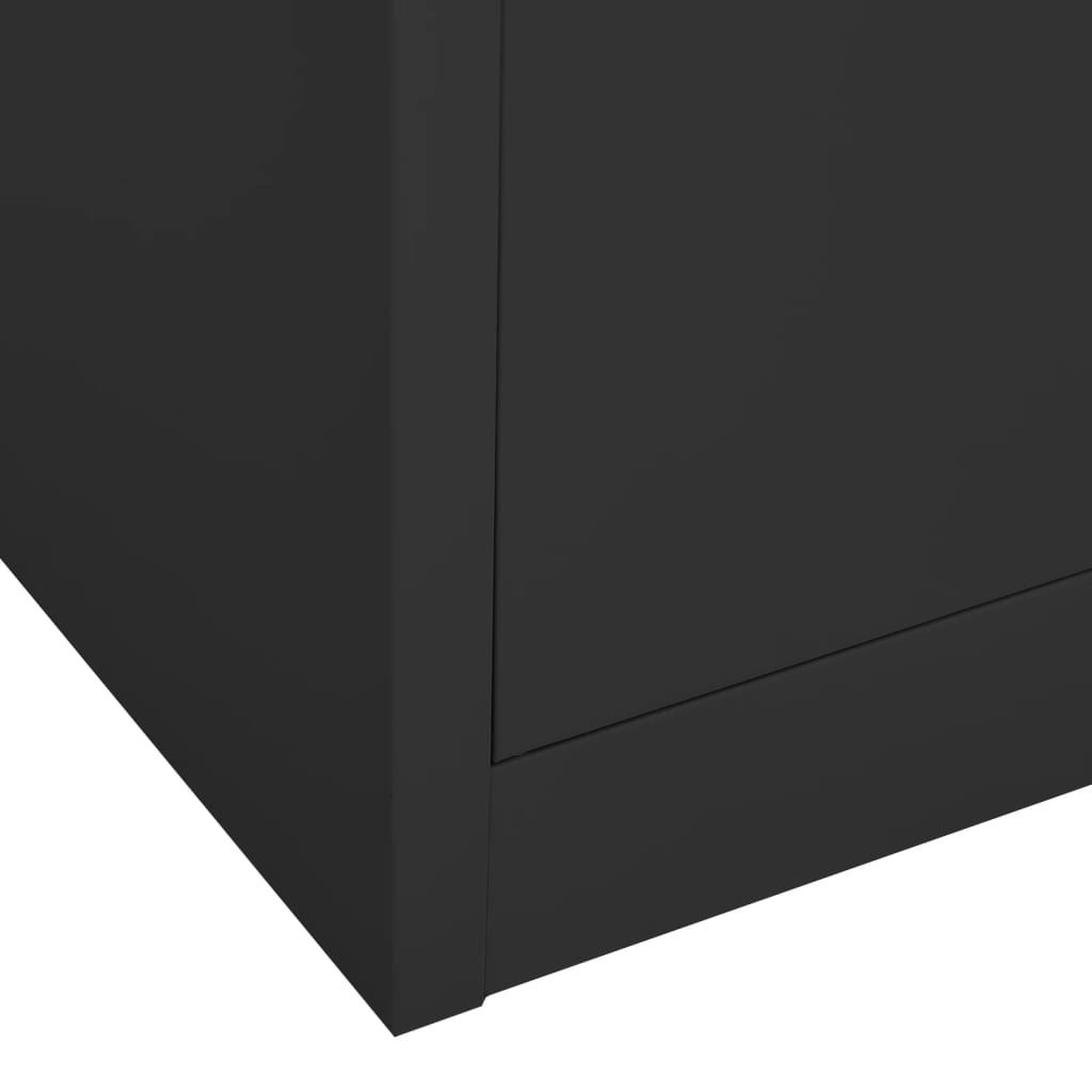 vidaXL Büroschrank Anthrazit 90x40x180 cm Stahl