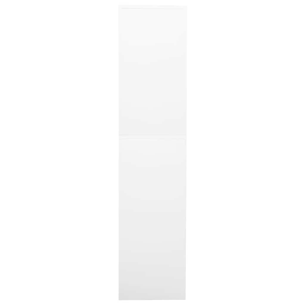vidaXL Büroschrank Weiß 90x40x180 cm Stahl