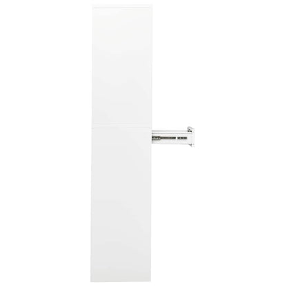 vidaXL Büroschrank Weiß 90x40x180 cm Stahl