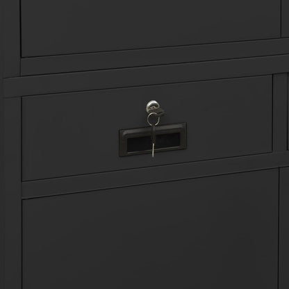 vidaXL Büroschrank Anthrazit 90x40x180 cm Stahl
