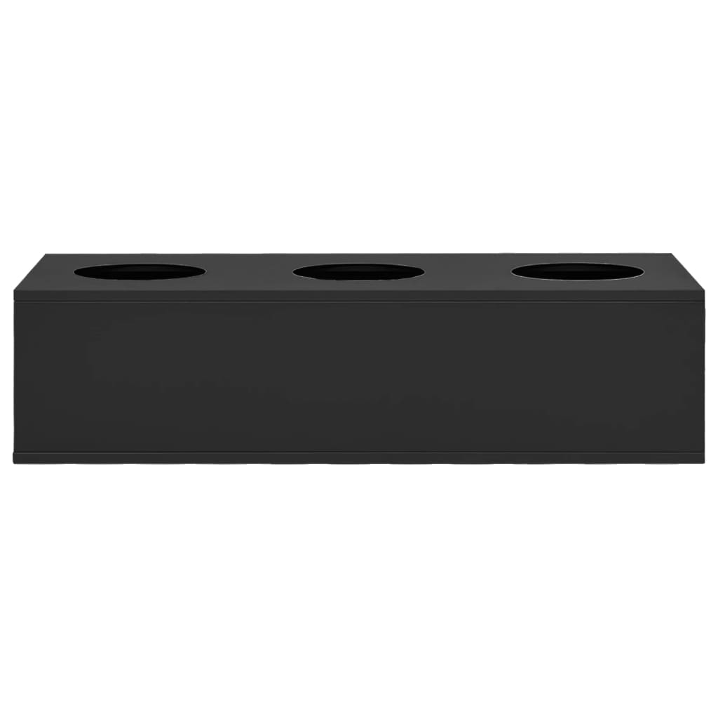 vidaXL Büro-Blumenkasten Anthrazit 90x40x23 cm Stahl