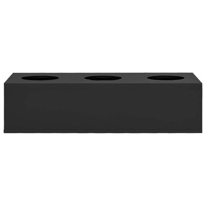 vidaXL Büro-Blumenkasten Anthrazit 90x40x23 cm Stahl