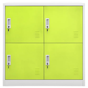 vidaXL Schließfachschrank Hellgrau und Grün 90x45x92,5 cm Stahl